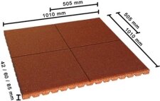 Fallschutzplatten 101 x 101 cm
