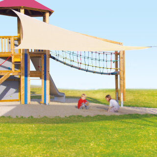 Sonnensegel 3,6 x 3,6 x 3,6 m dreieckig Beige