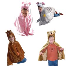 Schlüpfkostüme Lieblingstiere 13-teilig